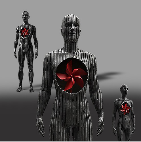 Red pinwheel